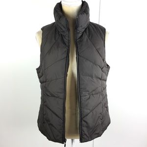 Kenneth Cole Reaction Gray Brown Down Quilted Vest